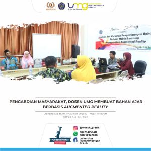 Pengabdian Masyarakat, Dosen UMG Membuat Bahan Ajar Berbasis Augmented Reality