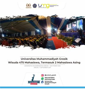 UMG Wisuda 475 Mahasiswa, Termasuk 2 Mahasiswa Asing