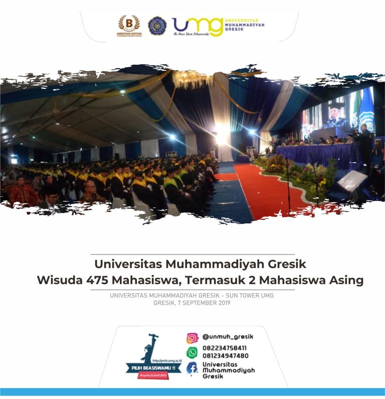 UMG Wisuda 475 Mahasiswa, Termasuk 2 Mahasiswa Asing