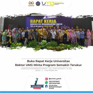 Buka Raker Universitas, Rektor UMG Minta Program Semakin Terukur
