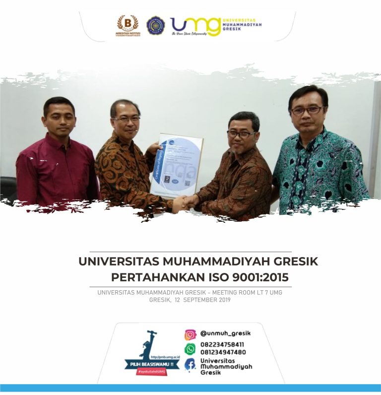 UMG Pertahankan ISO 90001:2015