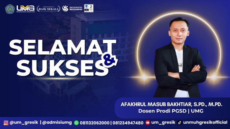 Dosen UM Gresik Bikin Bangga! Dari Desa Slempit ke Panggung Nasional, Afakhrul Masub Bakhtiar Raih Mandaya Award 2025