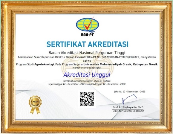 RESMI UNGGUL! Agroteknologi UM Gresik Cetak Sejarah, Akreditasi Tertinggi BAN-PT Berhasil Diraih
