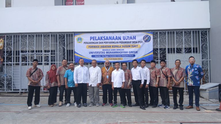Siapa Bakal Jadi Kepala Dusun Jurit? Desa Iker-Iker Geger Gelar Ujian P3D Bersama UM Gresik